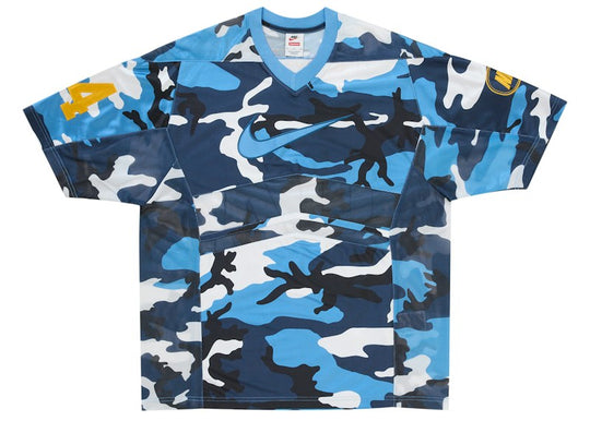 Supreme Nike Football Jersey Blue Camo