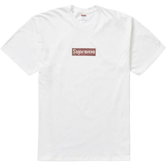 Supreme Swarovski Box Logo Tee White