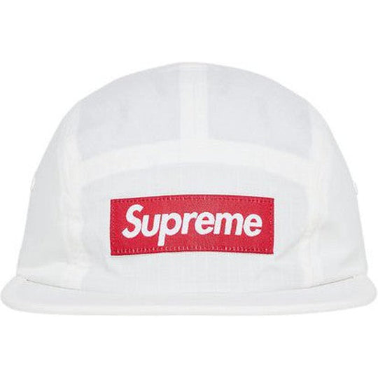 Supreme Waxed Ripstop Camp Cap White