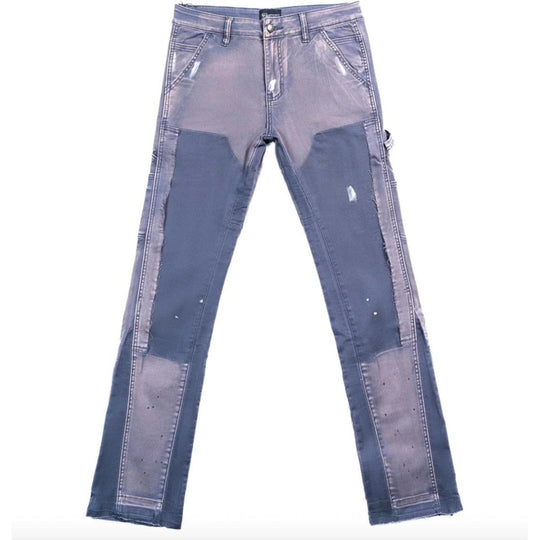 Triple Sevens x Sniper Gang Flared Denim Grey/Blue