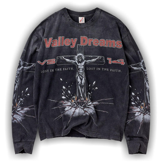 Vale Forever Concrete Cross Long-Sleeve 'Black'