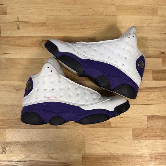Jordan 13 Retro Lakers Size 9M (Moderately Worn)